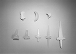 Various small Silastic implants